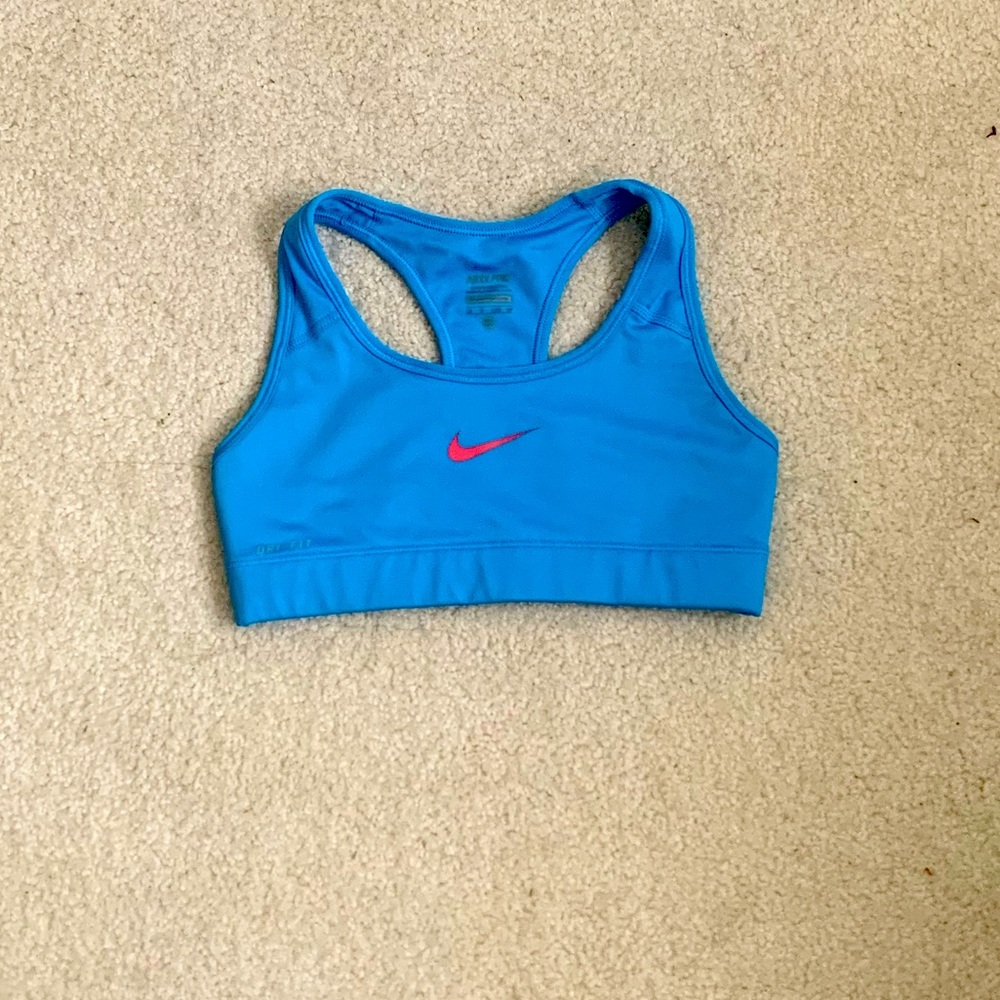 Nike Pro Blue Sports Bra LABOR DAY SALE